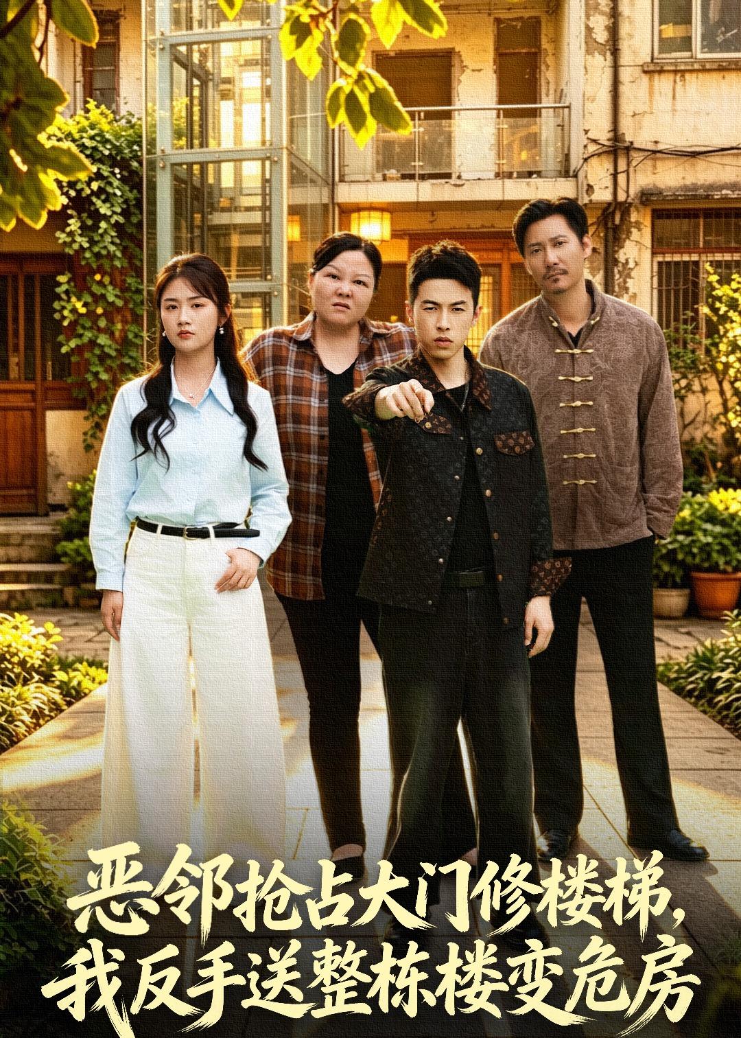 惡鄰搶占大門修樓梯，我反手送整棟樓變危房